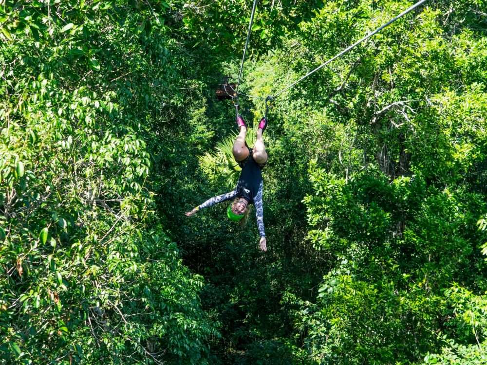 Ziplining in the Mayan Jungle