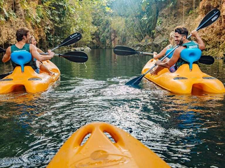 Xenotes Xcaret Kayaking