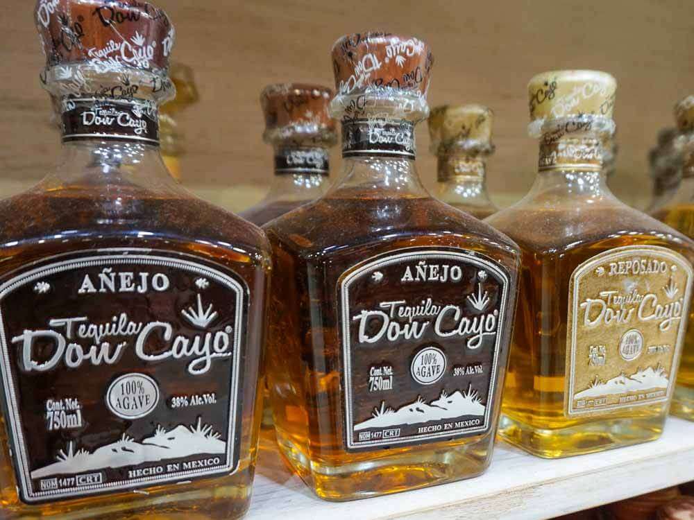 Bottles of tequila