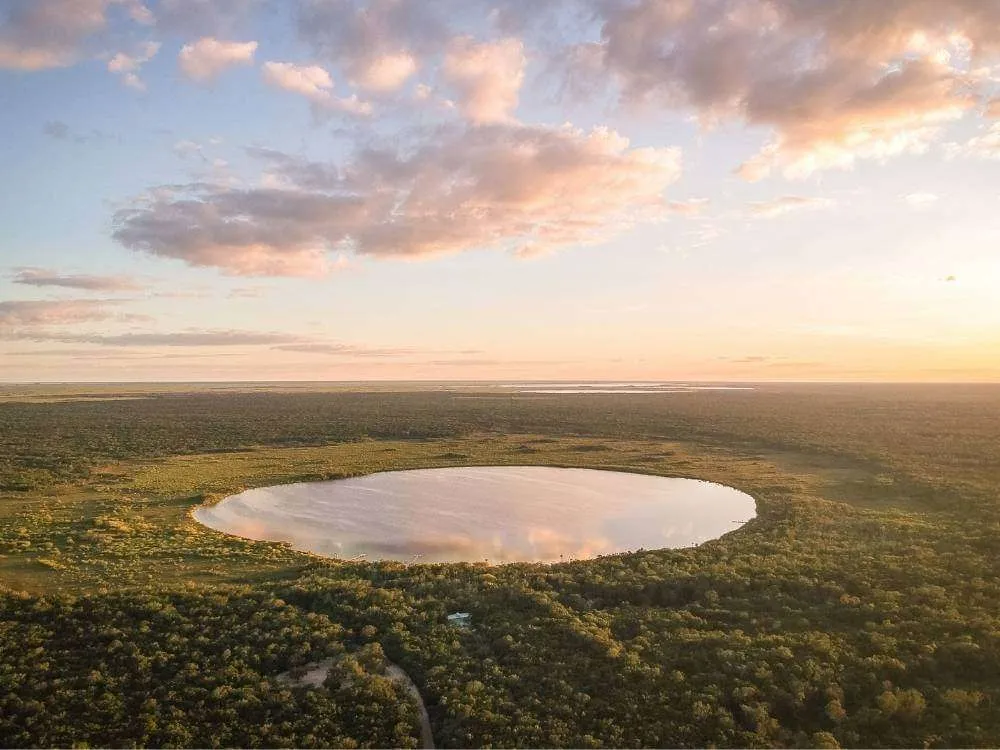 Laguna Kaan Luum Tulum Aerial