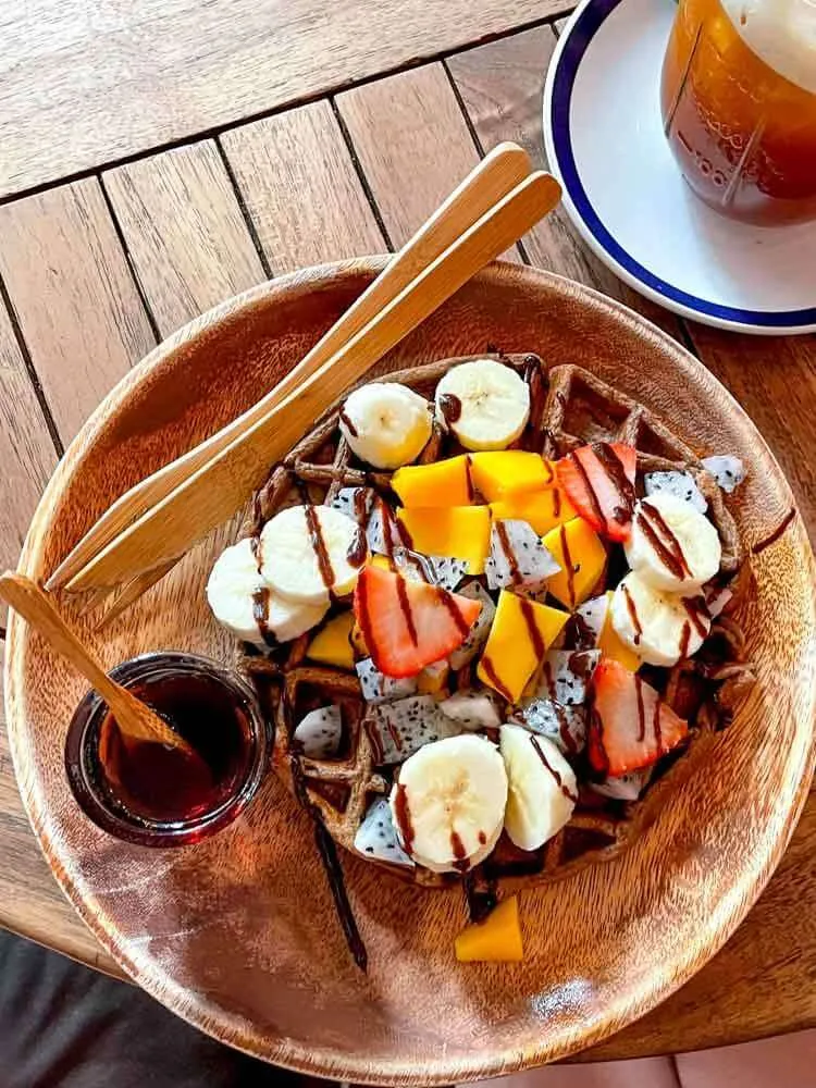 Aloha Raw Bar Tropical Waffles