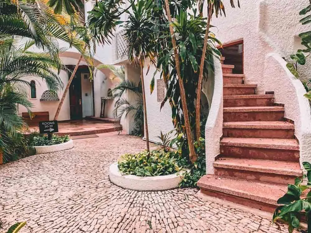 A staircase at Maroma, A Belmond Hotel