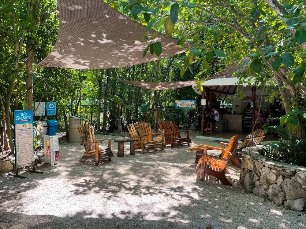 Rio Secreto Seating Area