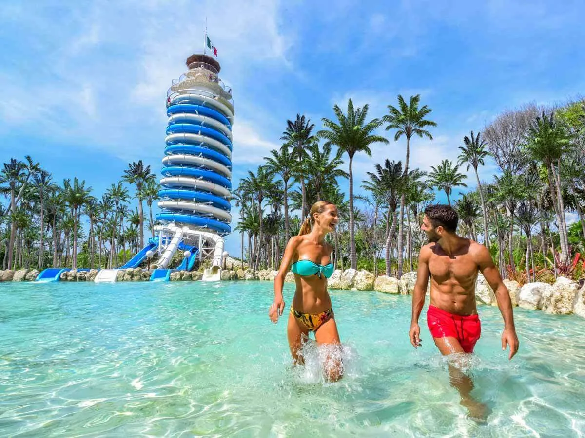 End of the Xel Ha Water Slide