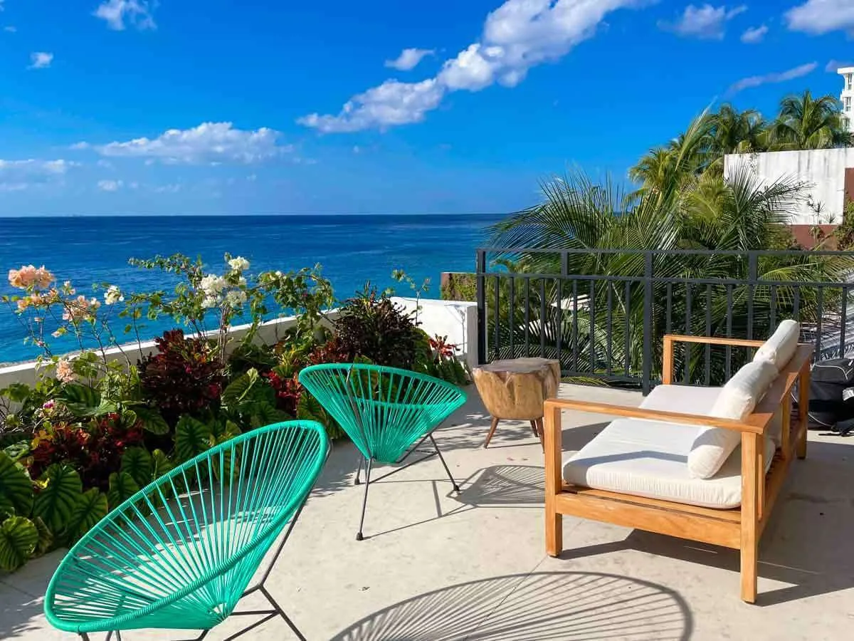 Outdoor Seating Area at Hotel B Unique
