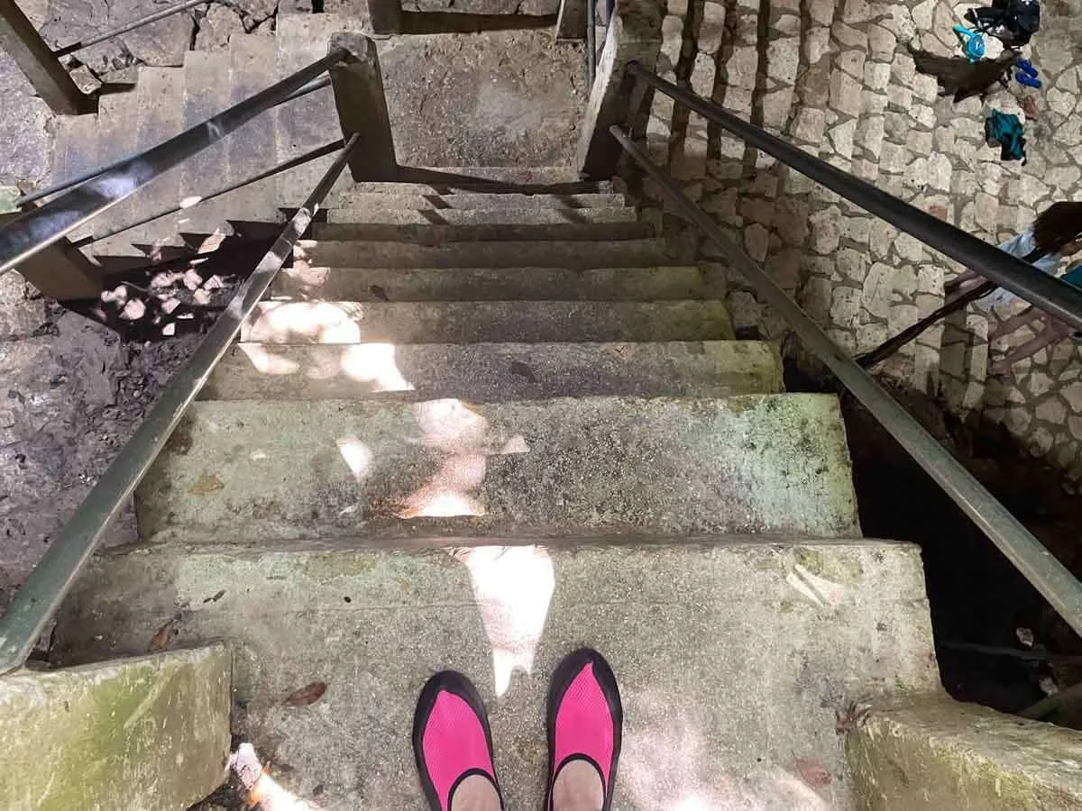 Cenote Taak Bi Ha Stairs